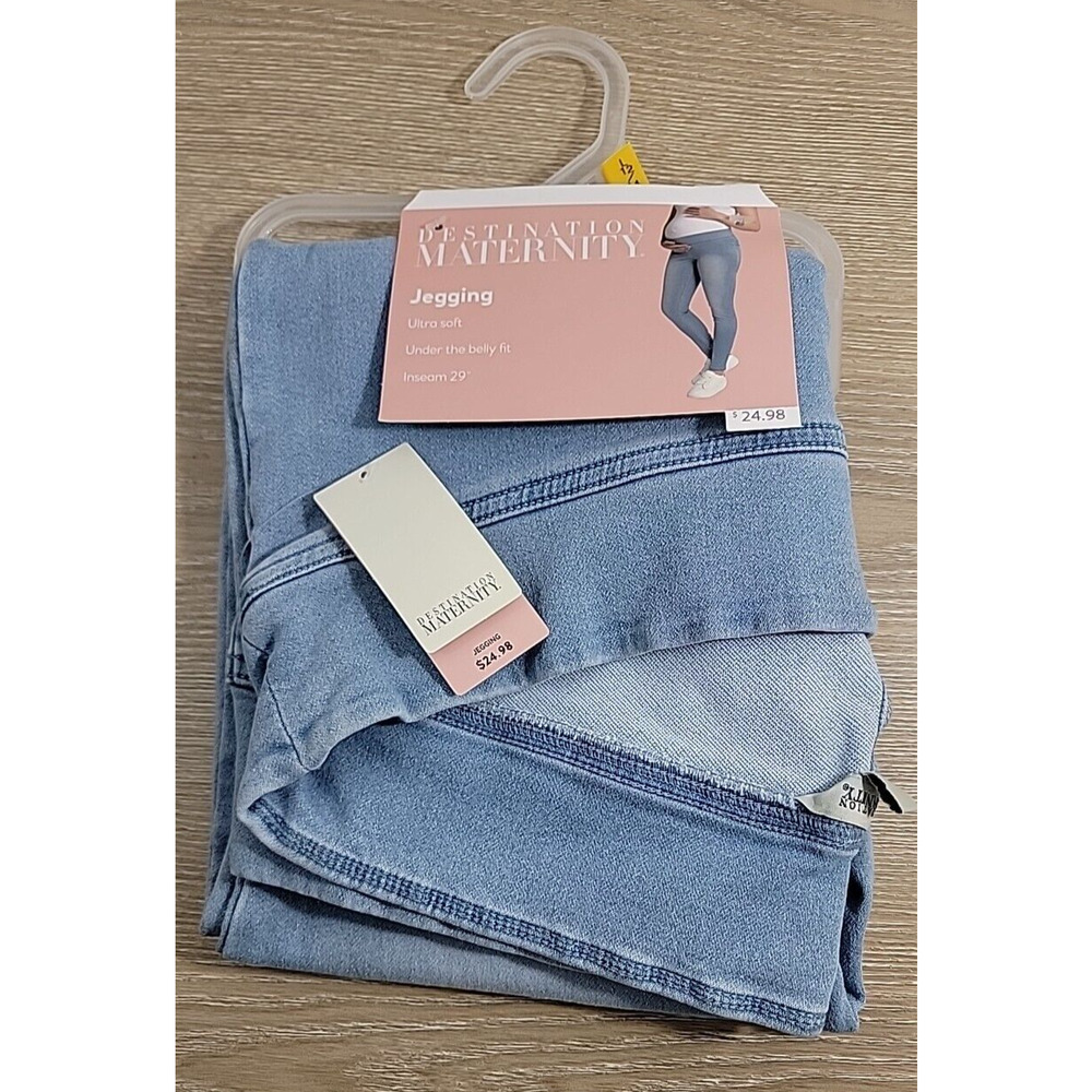 Destination Maternity‎ Soft Women's Maternity Lt Wash Jegging Sz 12/14